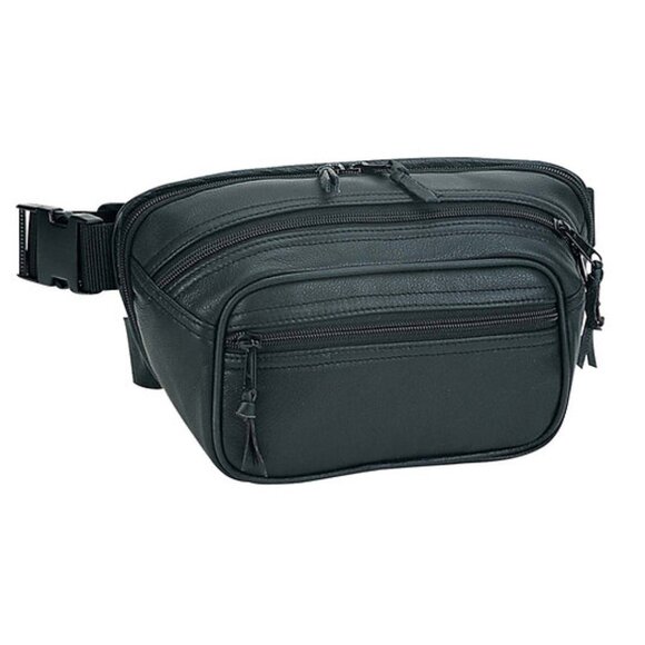Roma Genuine Leather Unisex Concealment Fanny Pack 7070L,ADD TO YOUR SURVIVALKIT - Picture 1 of 10